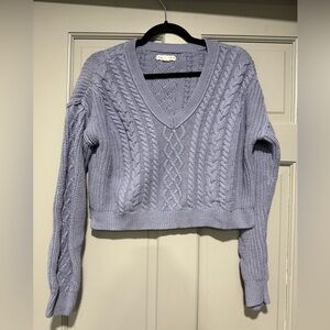 Aeropostale V-Neck Cable Knit Sweater